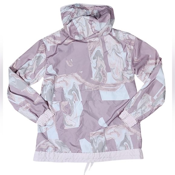 Nike Sportswear Marble-Print Half-Zip Hooded Jacket Size Med - Picture 5 of 9